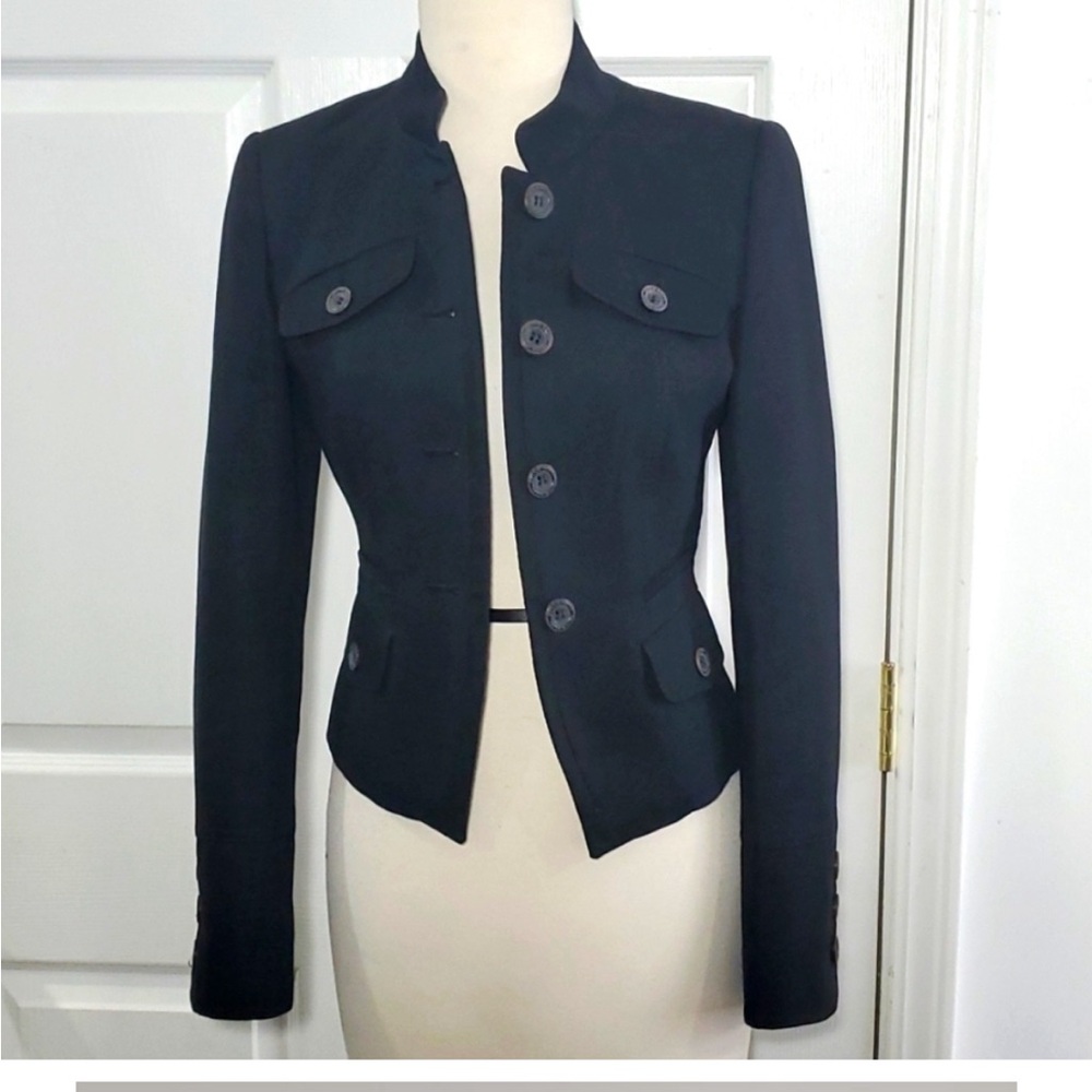 Karen Millen Military Inspired Button-front Blazer Sz 4